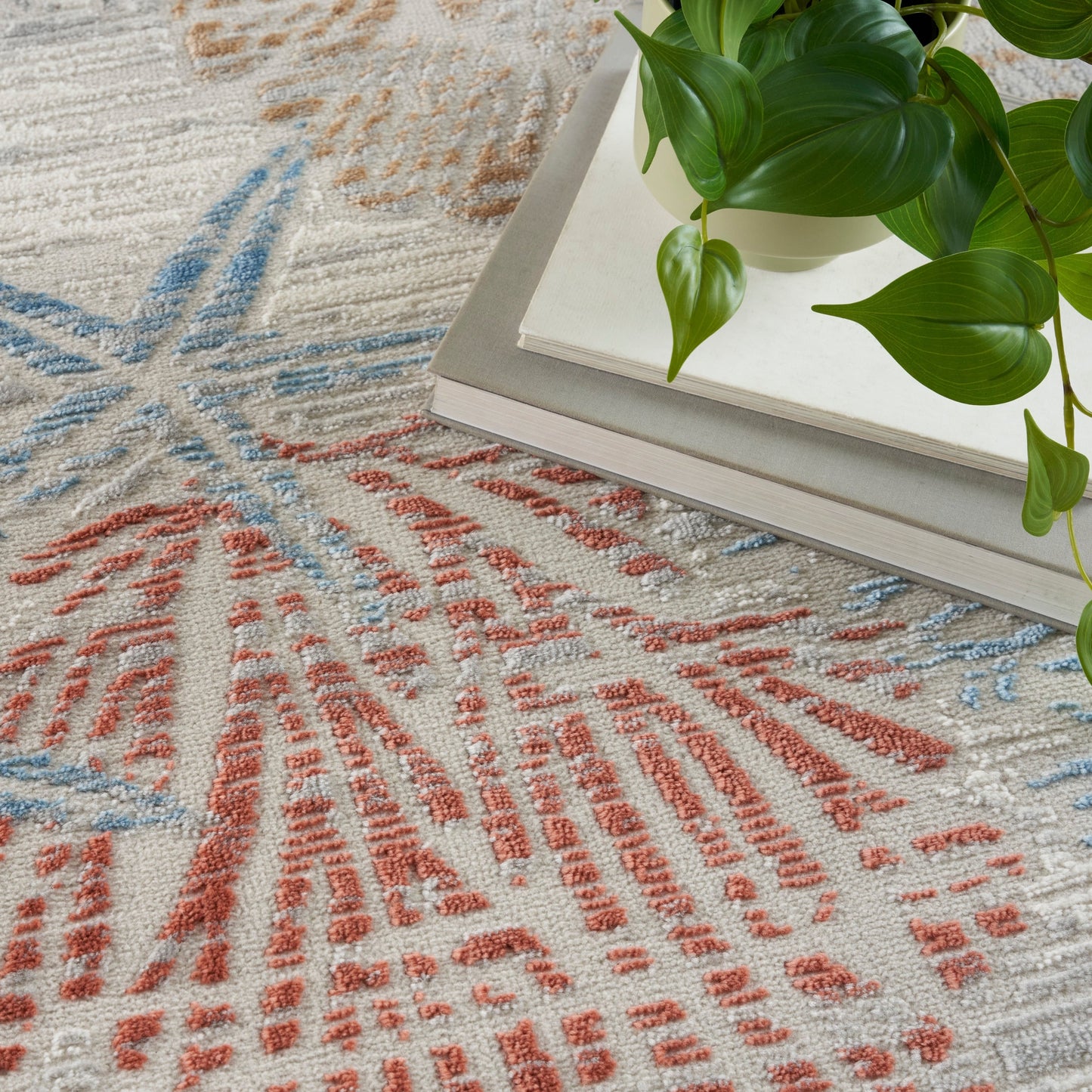 Nourison Pompeii Coastal Beach Muscheln und Korallen Bereich Teppich