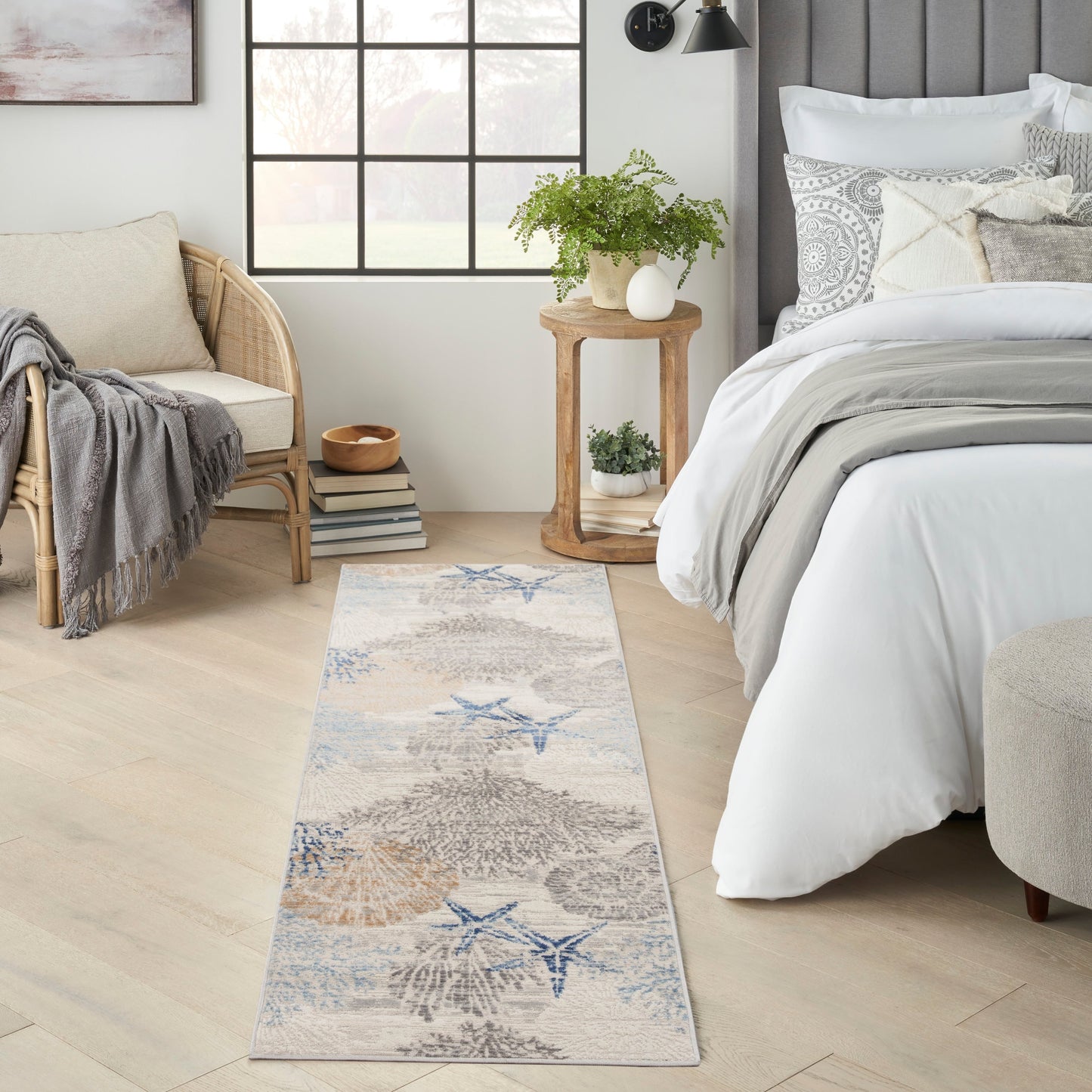 Nourison Pompeii Coastal Beach Muscheln und Korallen Bereich Teppich