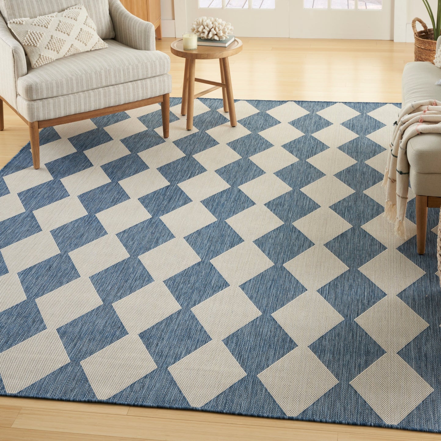 Nourison Positano Geometrischer Teppich für drinnen und draußen