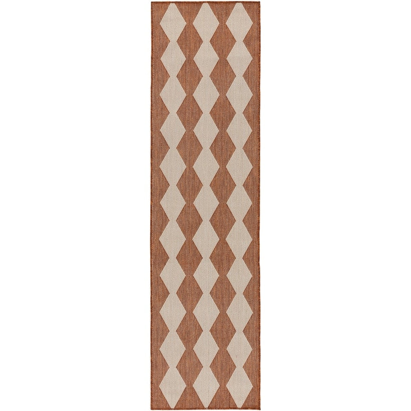 Nourison Positano Geometrischer Teppich für drinnen und draußen