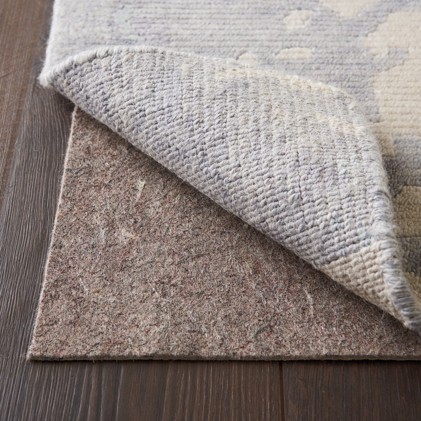 Nourison Reversible rutschfeste Teppichunterlage mit zwei Oberflächen – Hellbraun