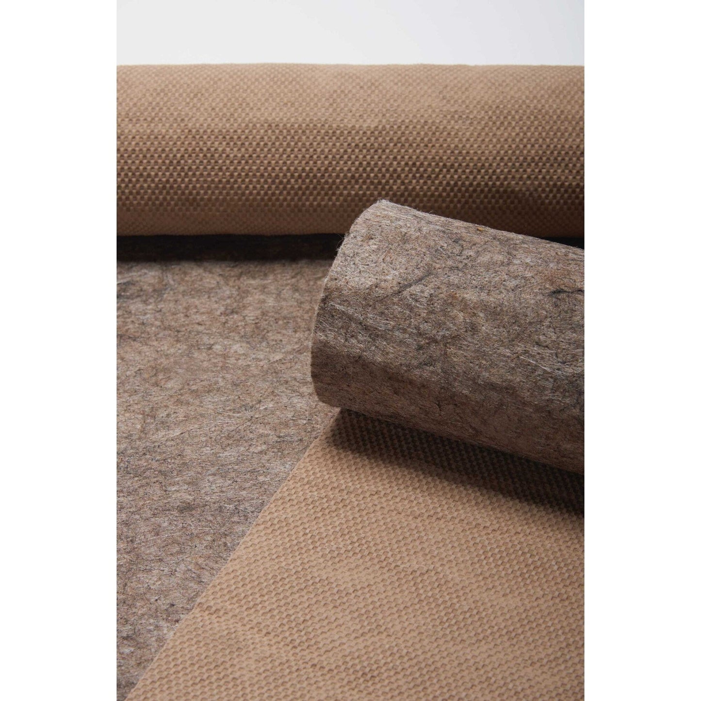 Nourison Reversible rutschfeste Teppichunterlage mit zwei Oberflächen – Hellbraun