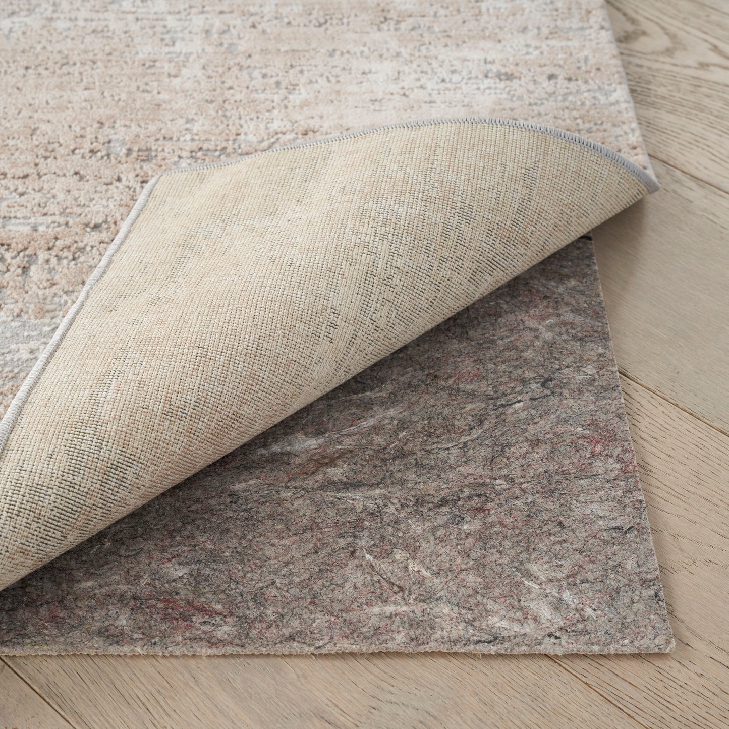 Nourison Reversible rutschfeste Teppichunterlage mit zwei Oberflächen – Hellbraun