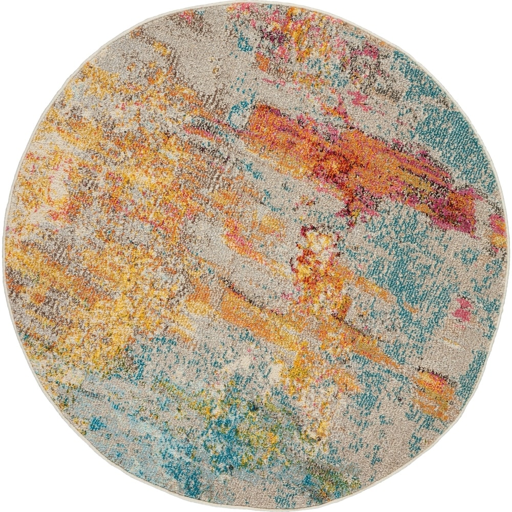 Nourison Moderner abstrakter Sublime-Teppich