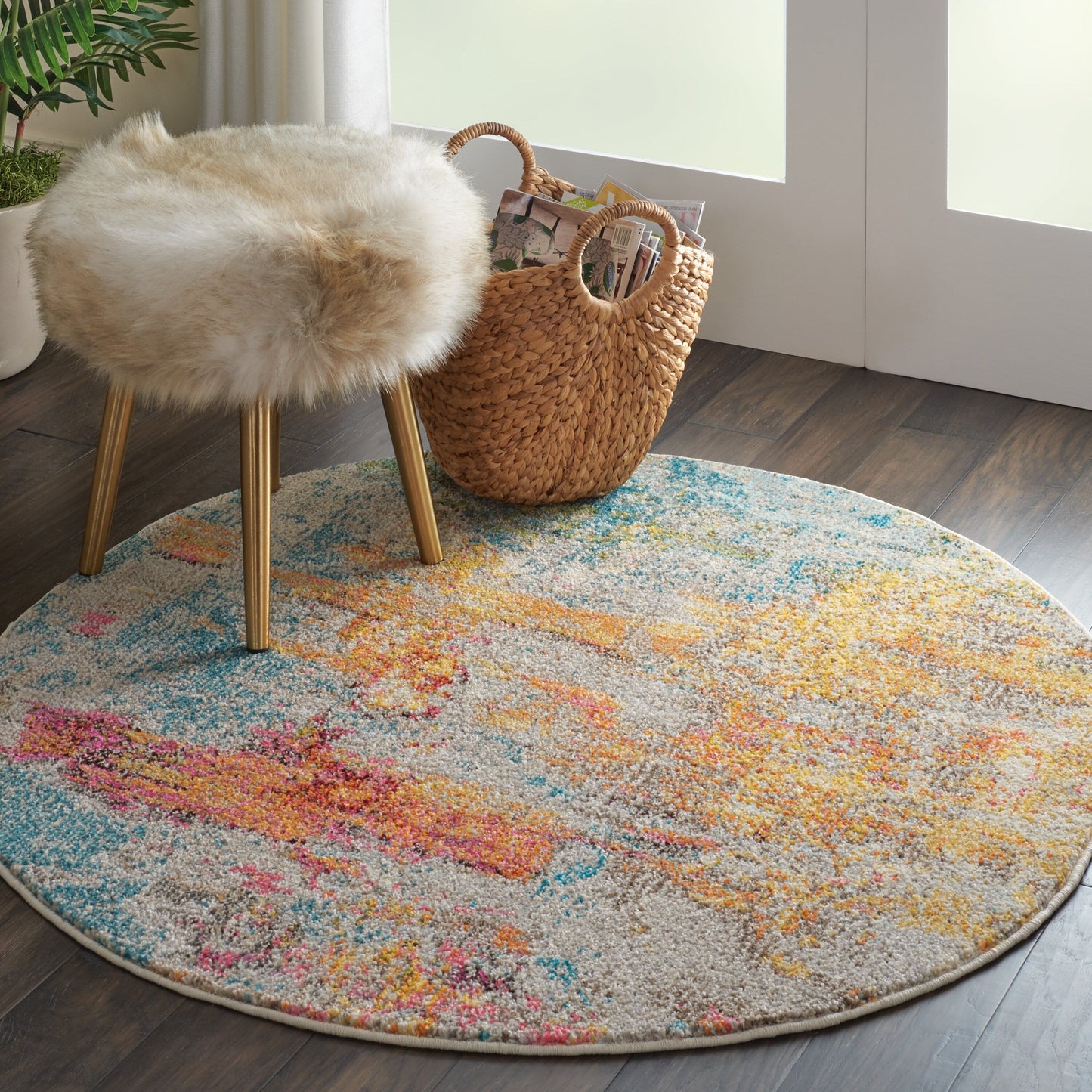 Nourison Moderner abstrakter Sublime-Teppich