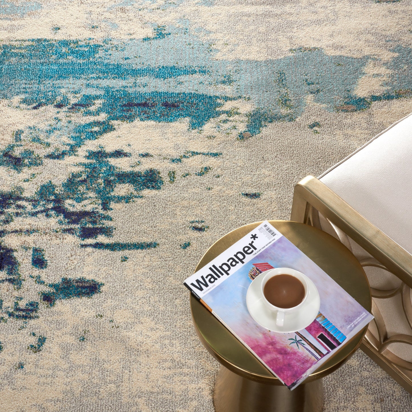 Nourison Moderner abstrakter Sublime-Teppich