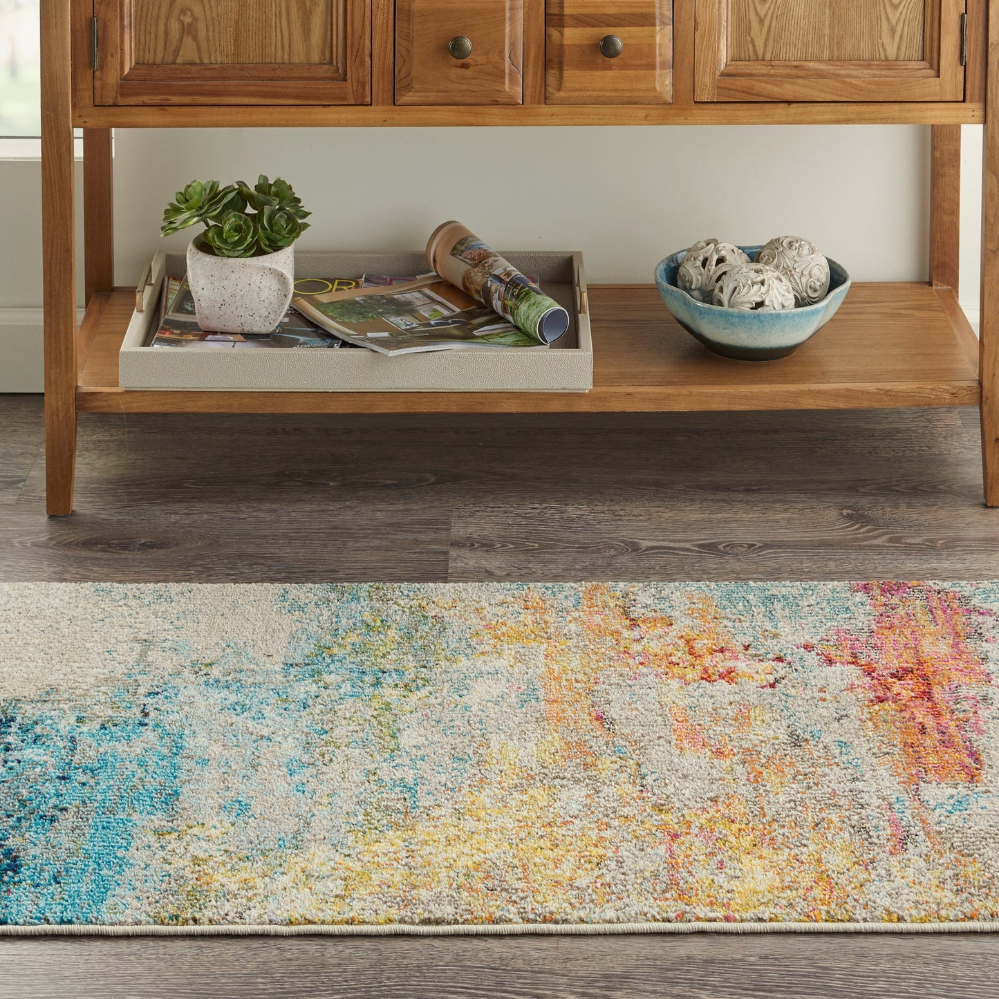 Nourison Moderner abstrakter Sublime-Teppich
