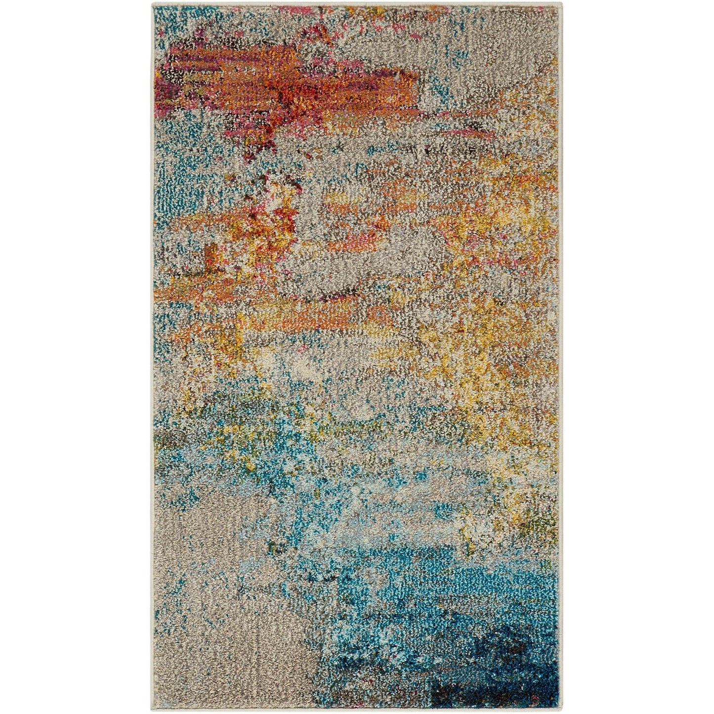 Nourison Moderner abstrakter Sublime-Teppich