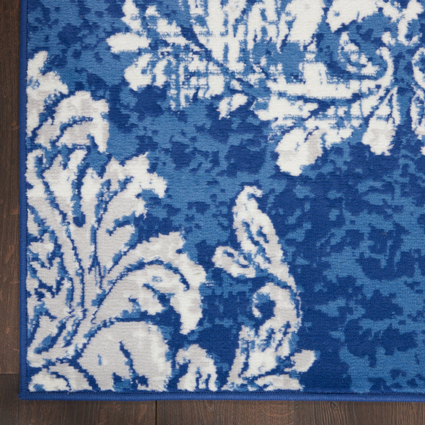 Nourison Whimsicle French Country Botanical Elfenbein-Marine-Teppich