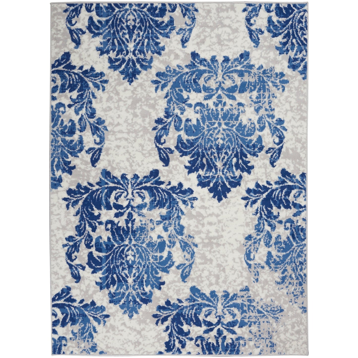 Nourison Whimsicle French Country Botanical Elfenbein-Marine-Teppich