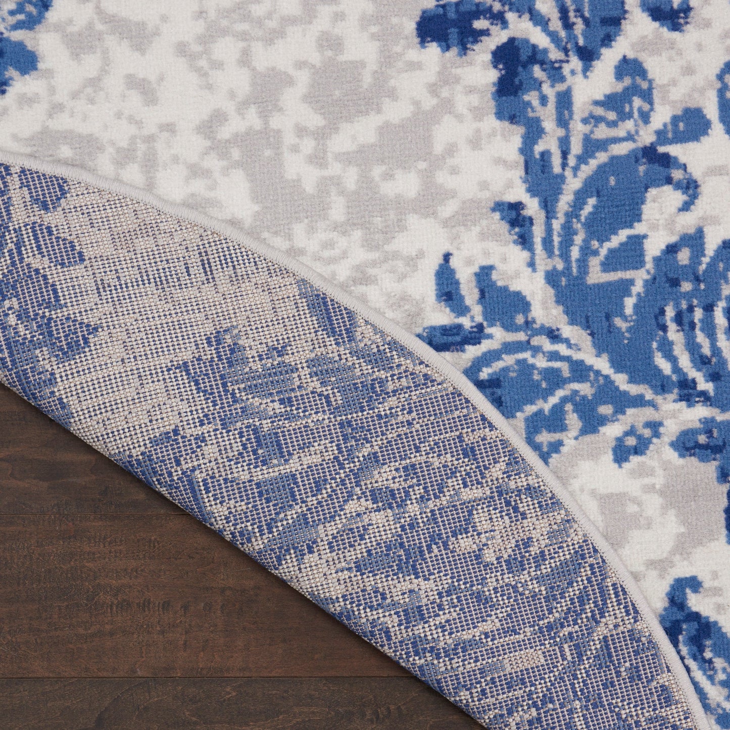 Nourison Whimsicle French Country Botanical Elfenbein-Marine-Teppich