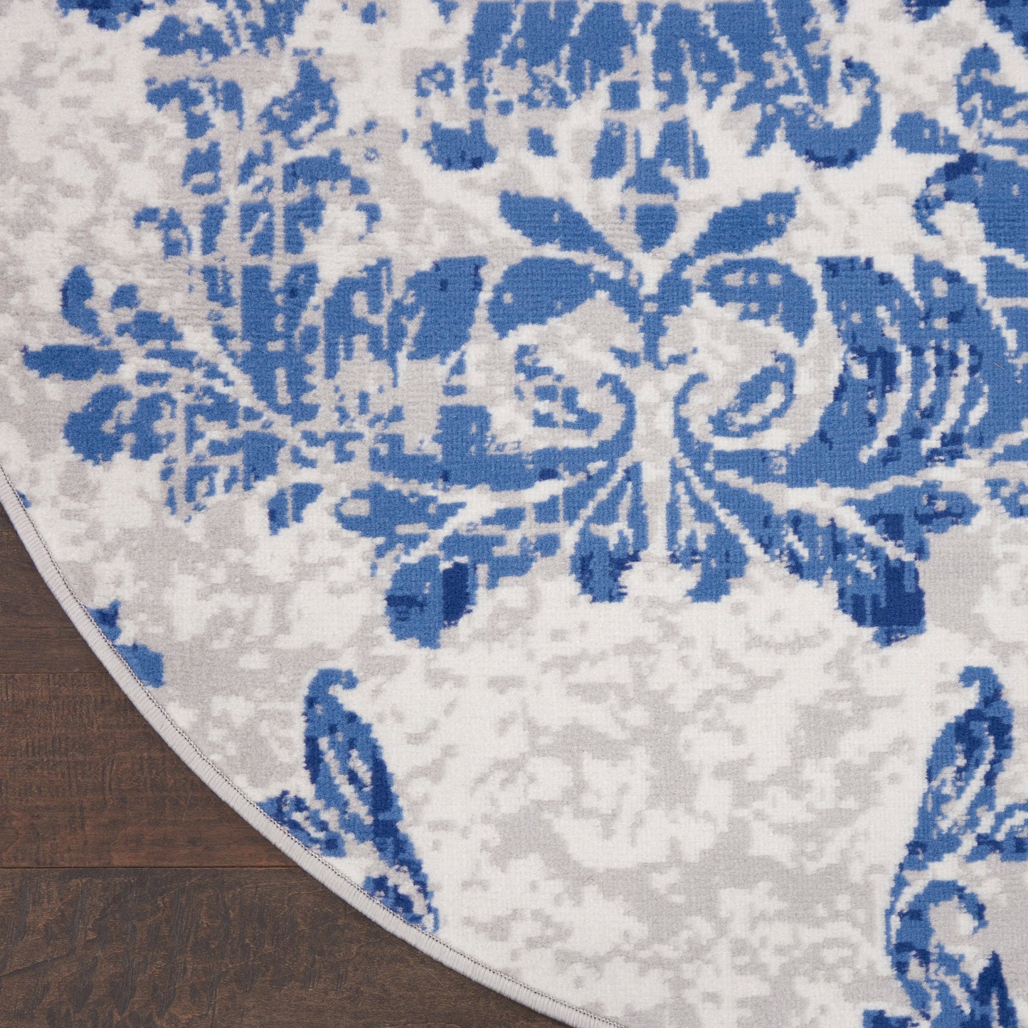 Nourison Whimsicle French Country Botanical Elfenbein-Marine-Teppich