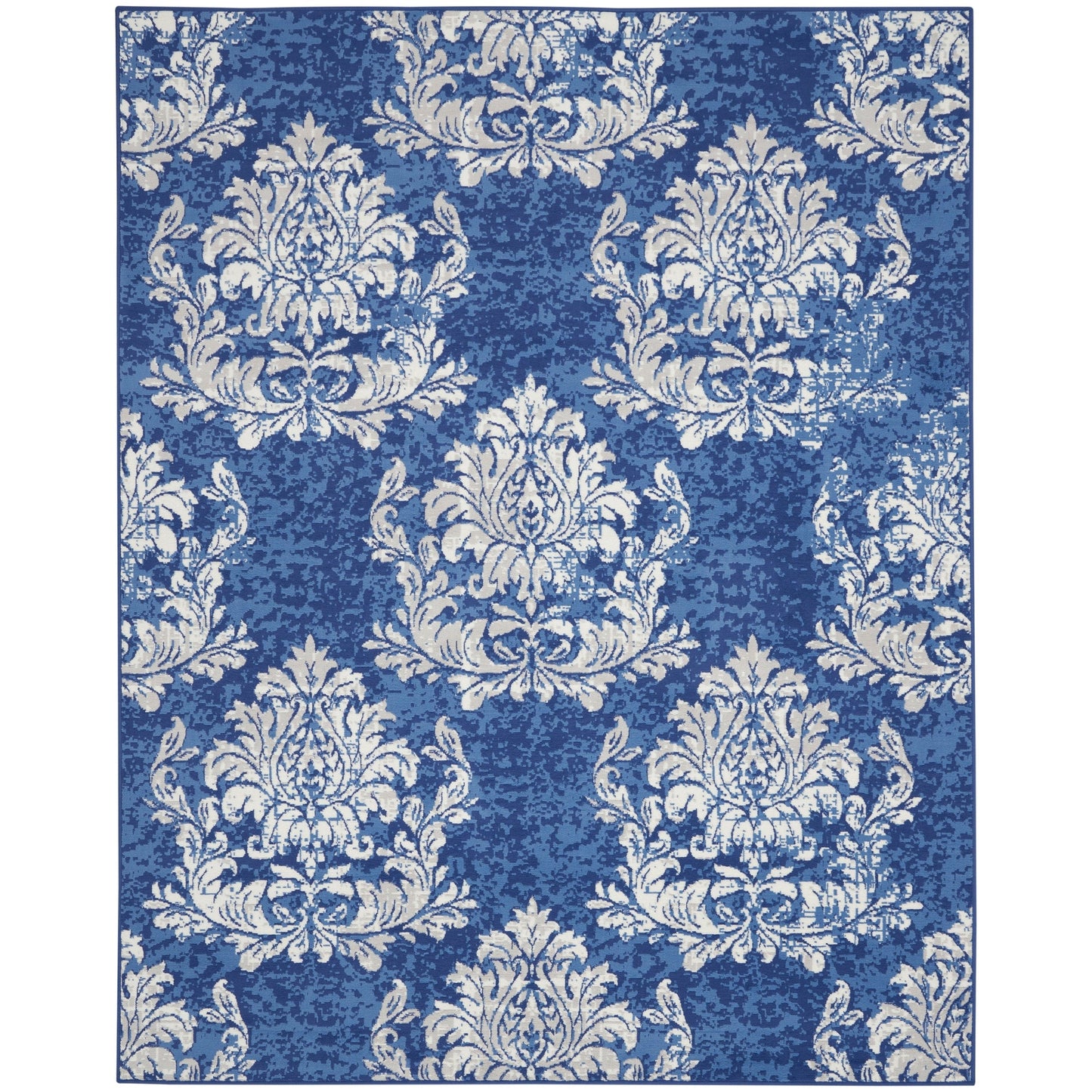 Nourison Whimsicle French Country Botanical Elfenbein-Marine-Teppich