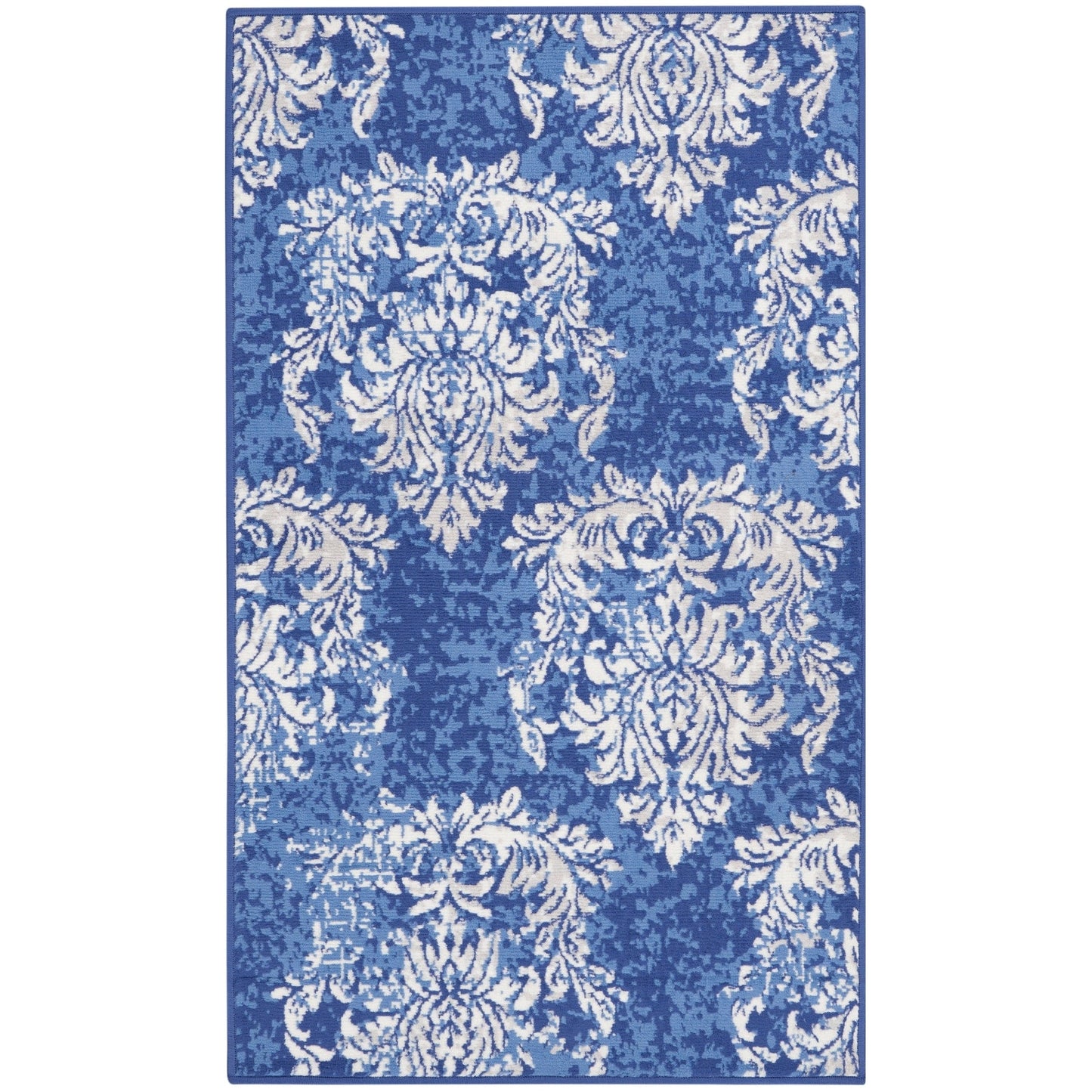 Nourison Whimsicle French Country Botanical Elfenbein-Marine-Teppich