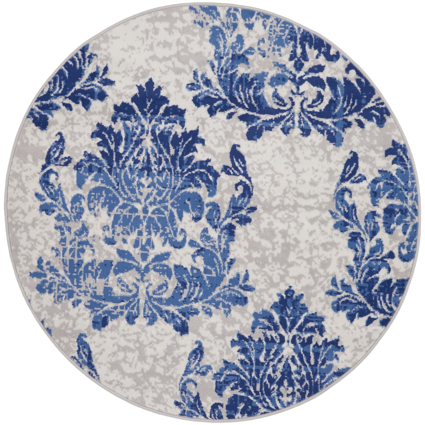 Nourison Whimsicle French Country Botanical Elfenbein-Marine-Teppich
