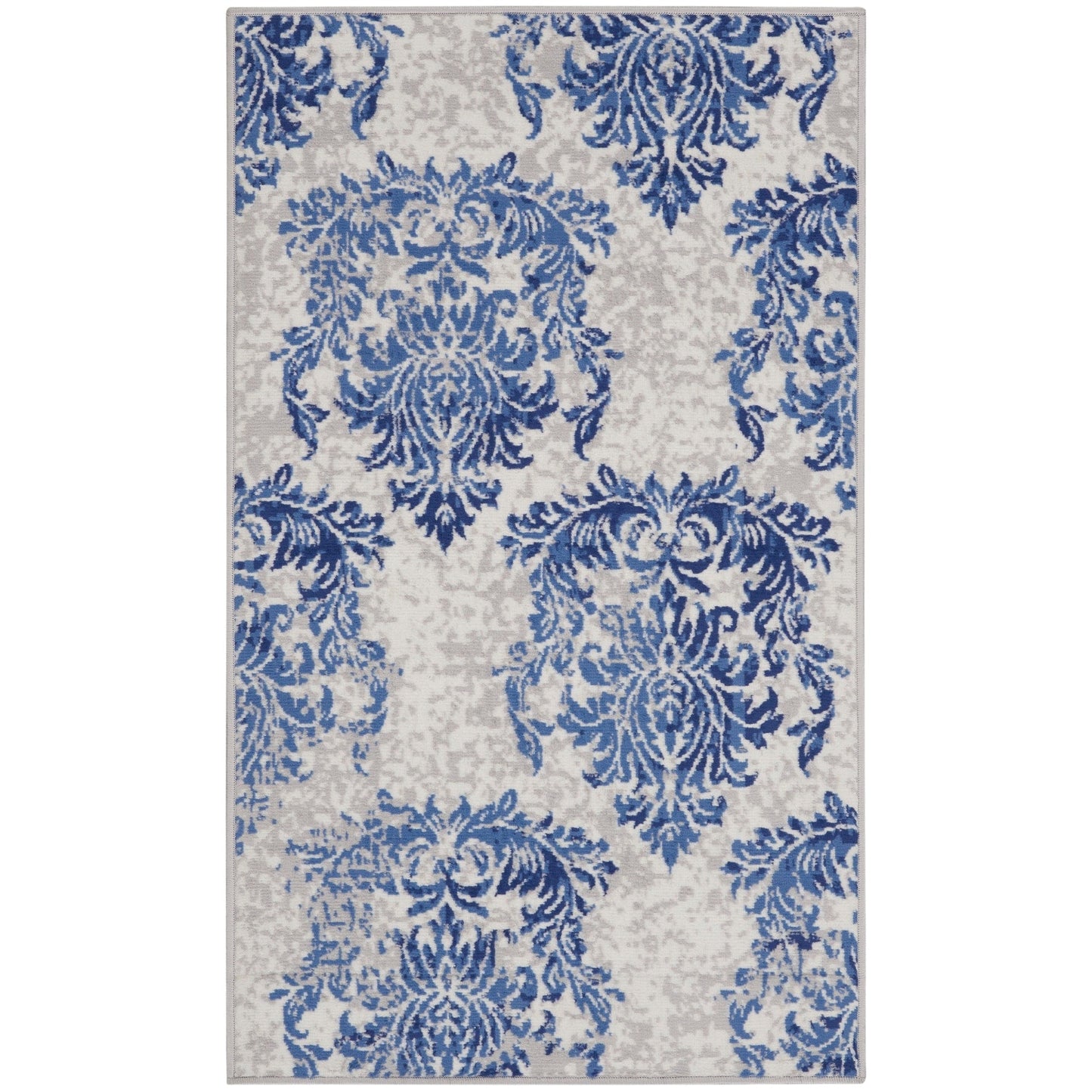 Nourison Whimsicle French Country Botanical Elfenbein-Marine-Teppich