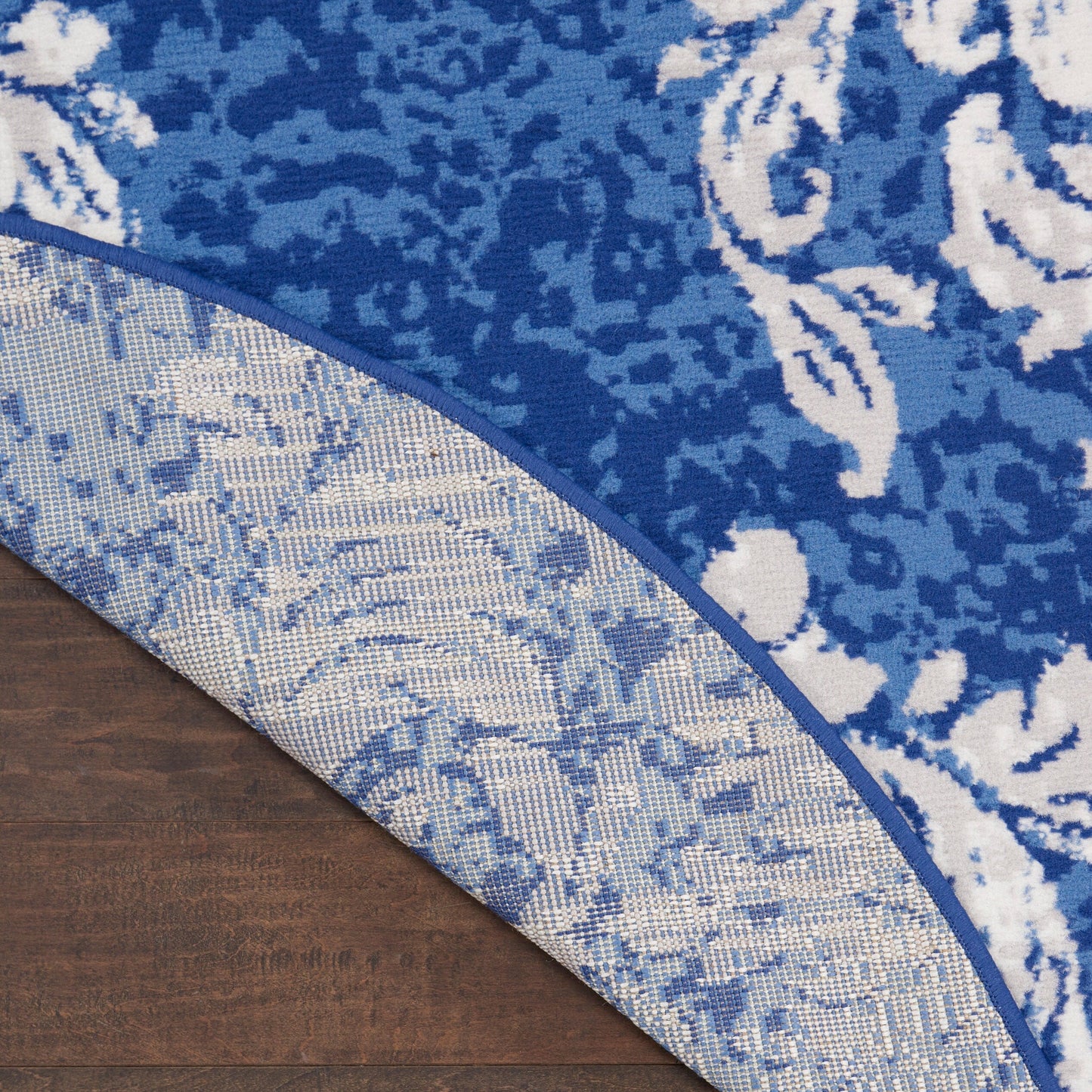 Nourison Whimsicle French Country Botanical Elfenbein-Marine-Teppich