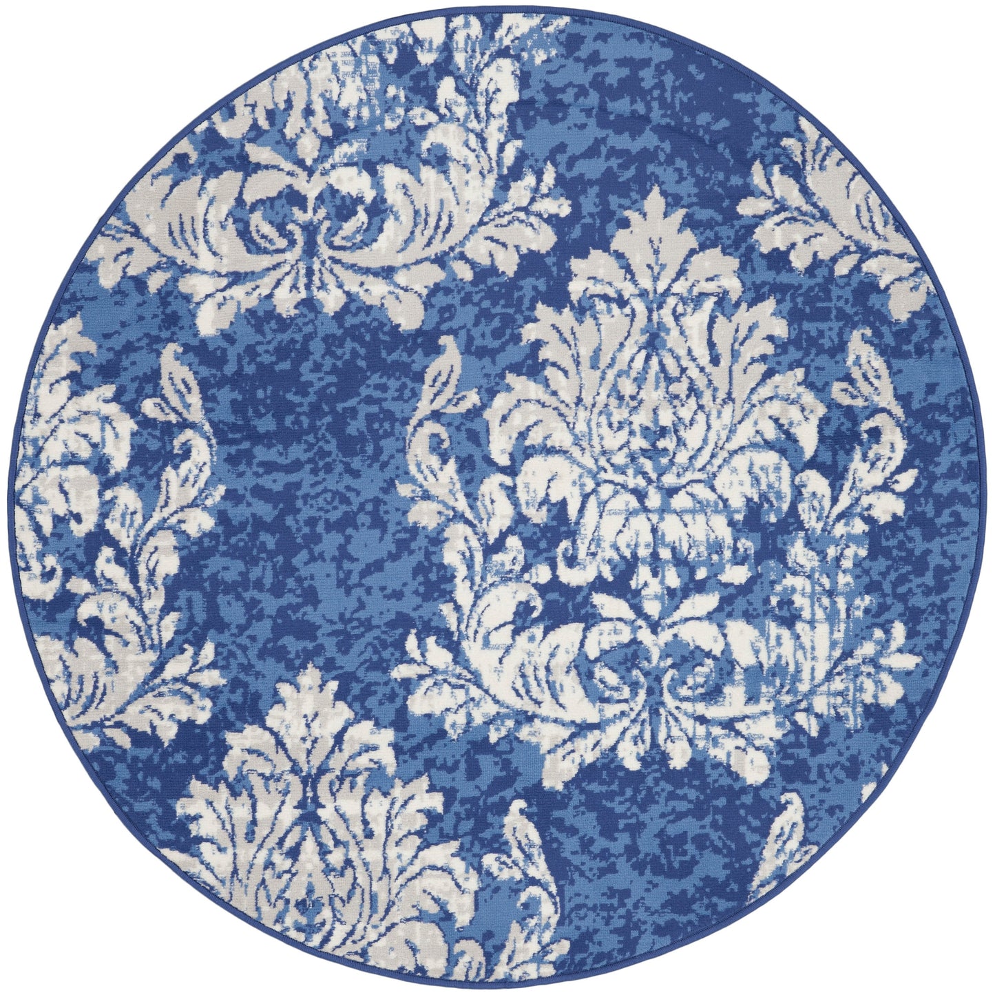 Nourison Whimsicle French Country Botanical Elfenbein-Marine-Teppich