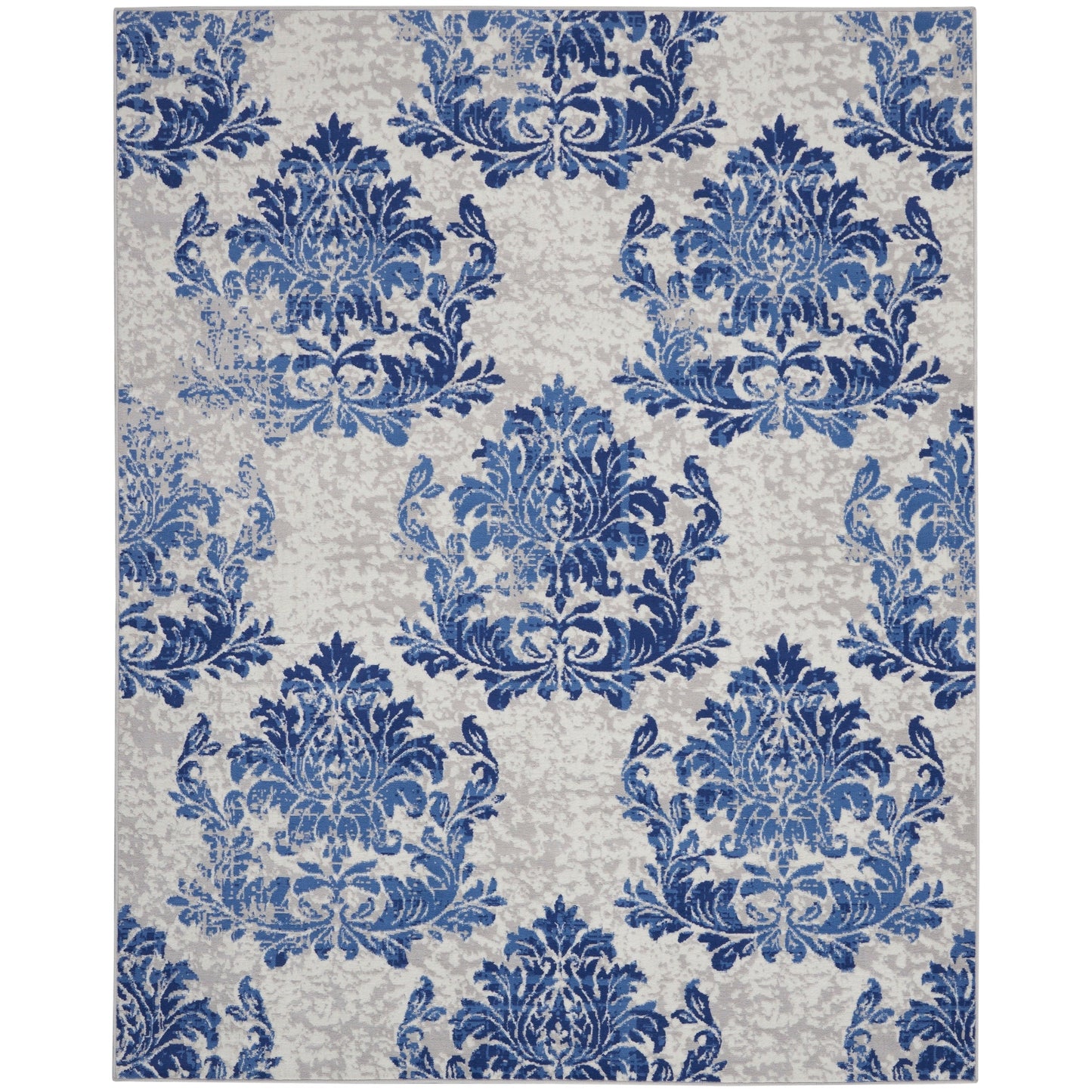 Nourison Whimsicle French Country Botanical Elfenbein-Marine-Teppich
