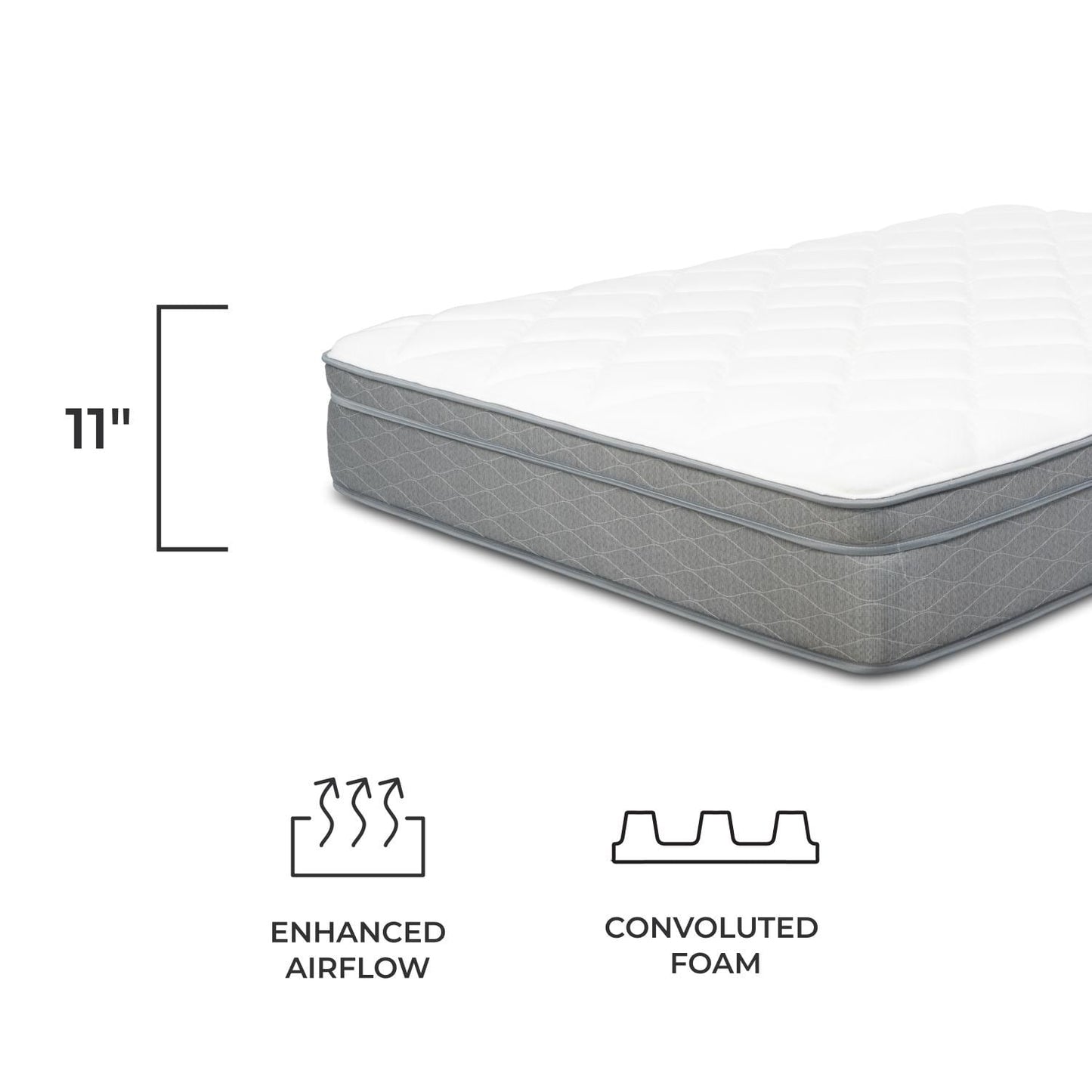 NuForm 11 Mittelweiche Pillow-Top-Matratze