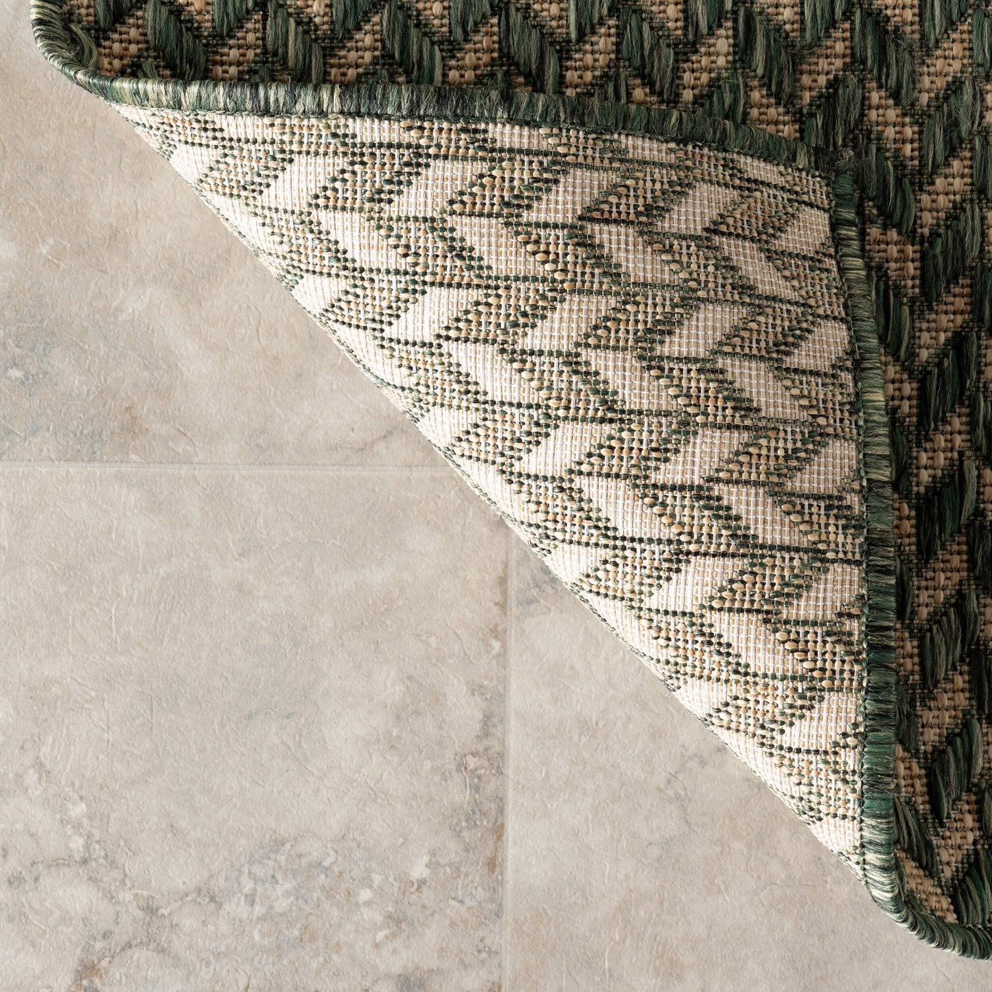 Nuloom Camryn Fischgräten-Teppich für drinnen und draußen
