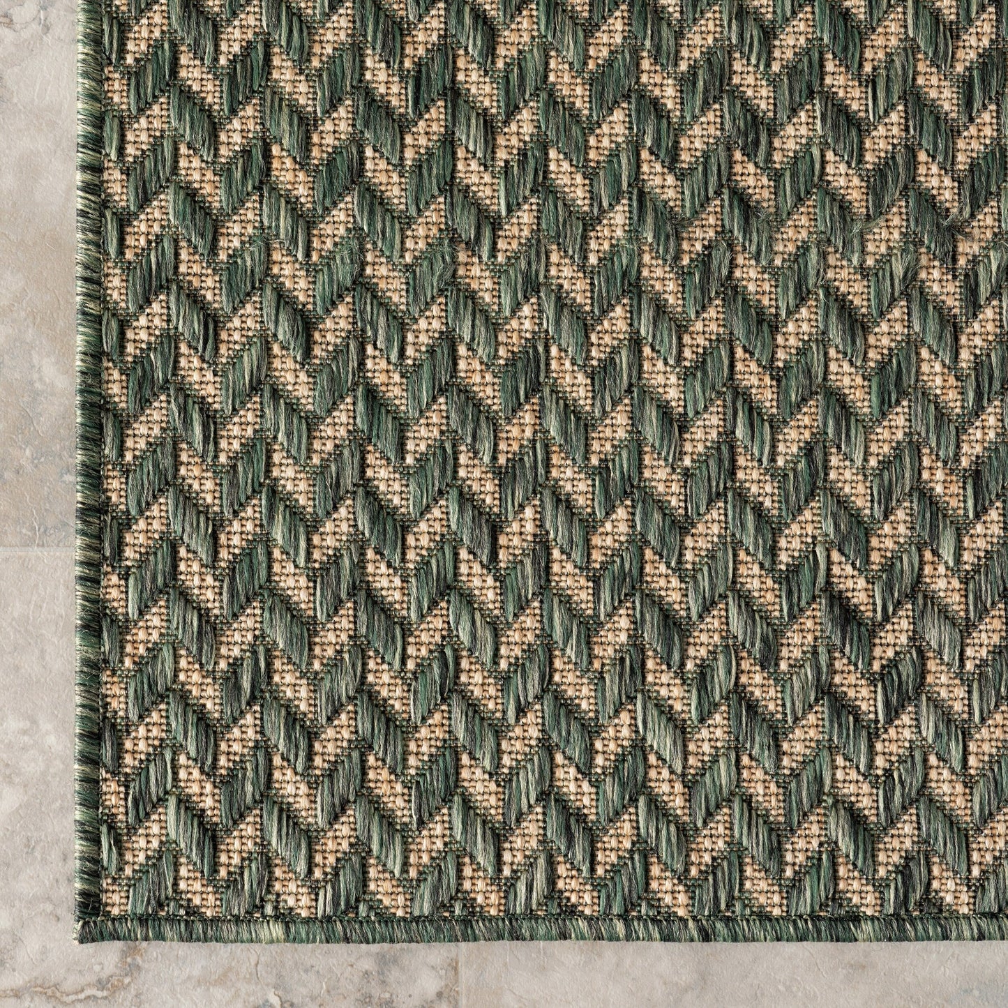 Nuloom Camryn Fischgräten-Teppich für drinnen und draußen