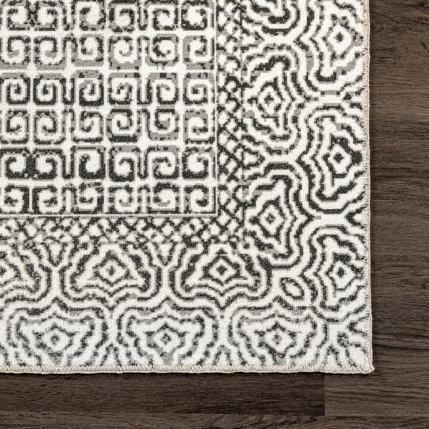 Nuloom Hart SpinClean Abstrakter Tribal-Teppich, maschinenwaschbar