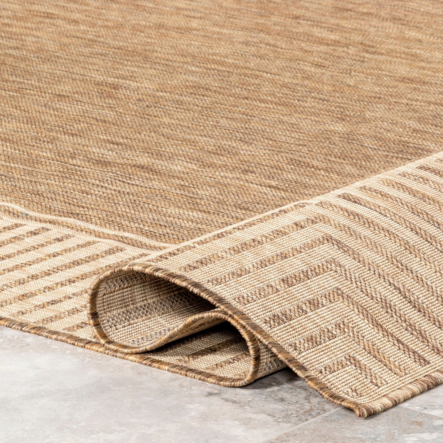Nuloom Leah Classic Bordered Indoor/Outdoor-Teppich