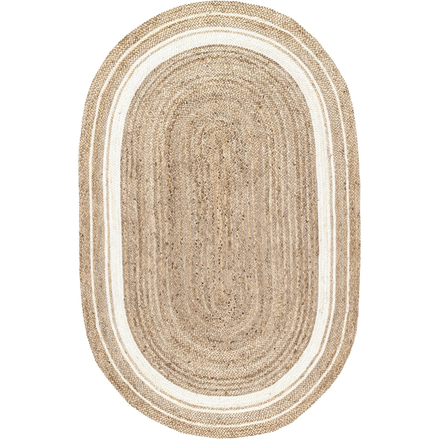 Nuloom Rikki Coastal Geflochtener Jute-Teppich