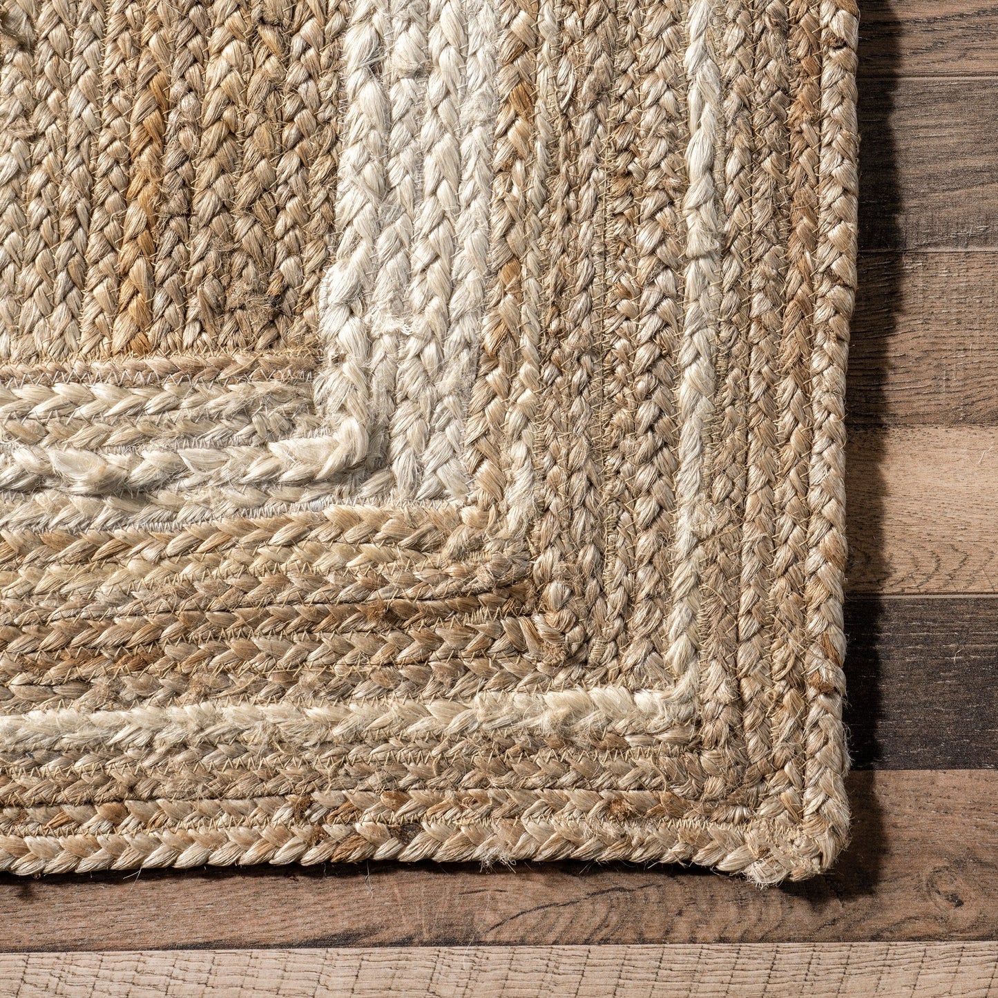 Nuloom Rikki Coastal Geflochtener Jute-Teppich