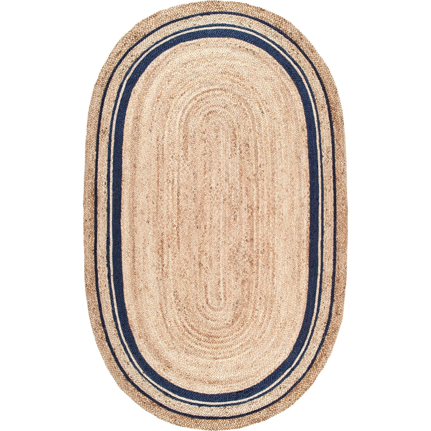 Nuloom Rikki Coastal Geflochtener Jute-Teppich