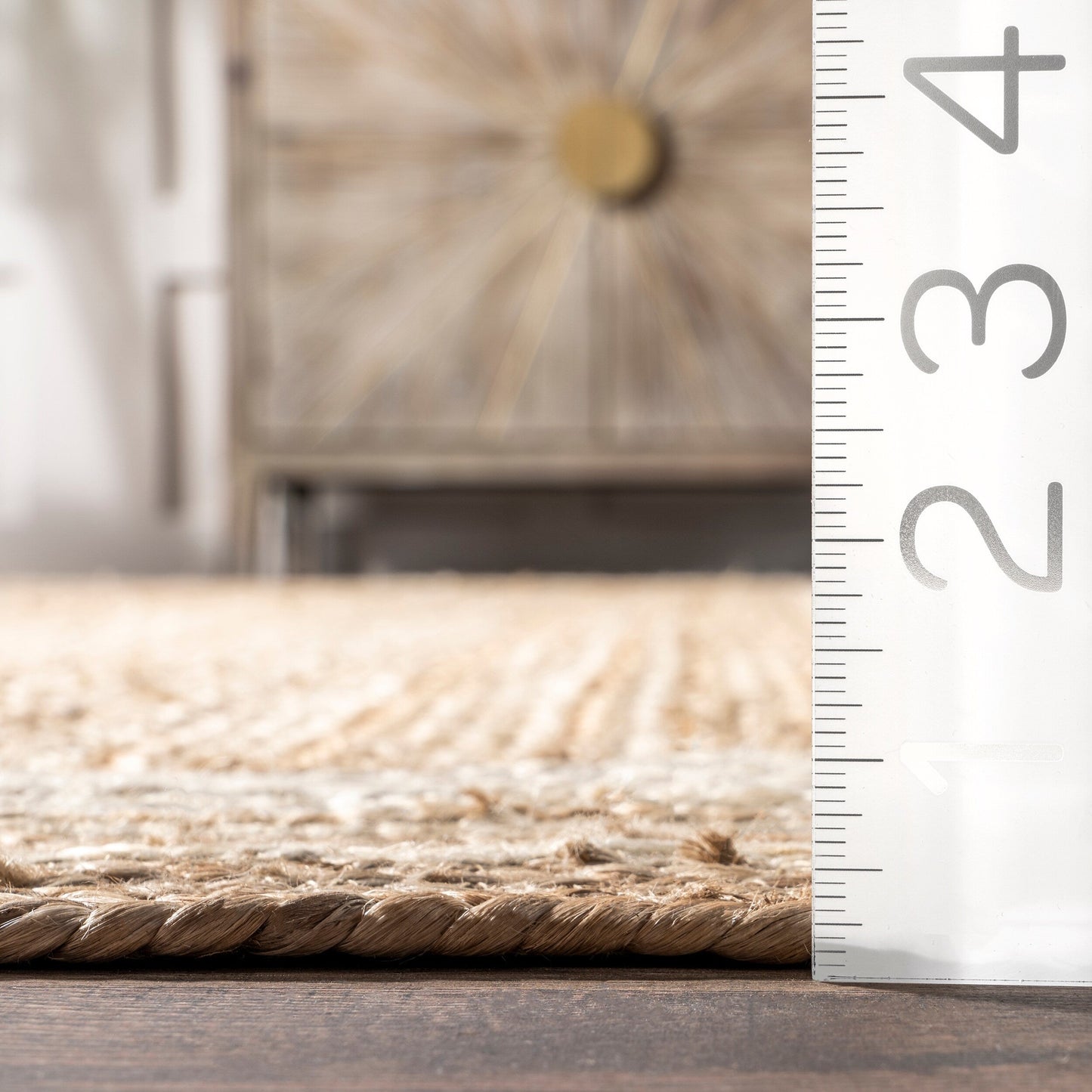 Nuloom Rikki Coastal Geflochtener Jute-Teppich