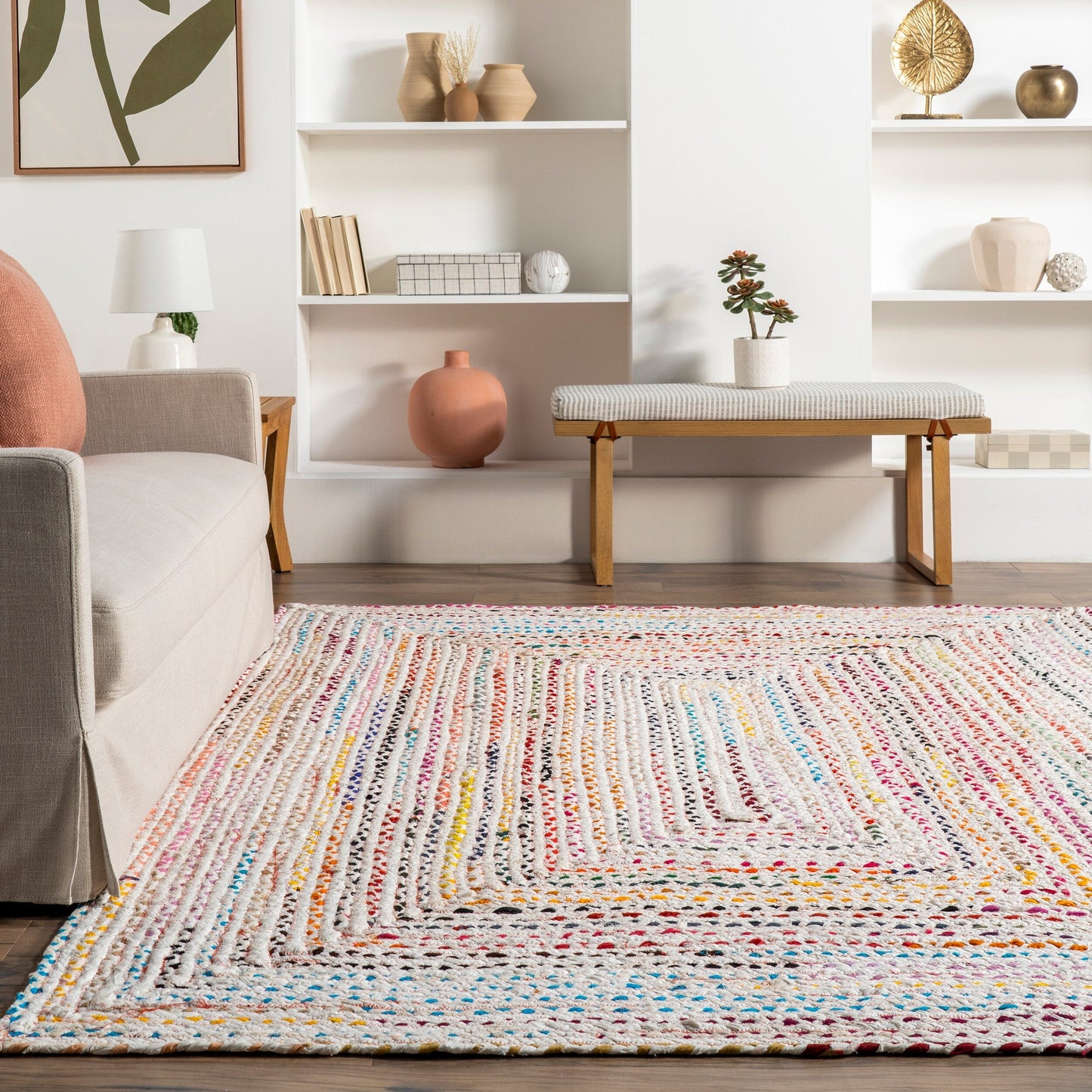 Nuloom Tammara Bohemian Handgeflochtener Flächenteppich