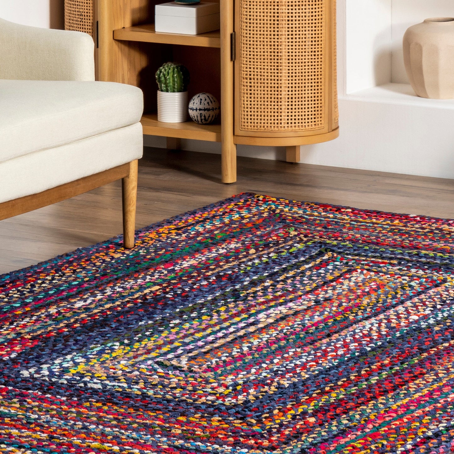 Nuloom Tammara Bohemian Handgeflochtener Flächenteppich