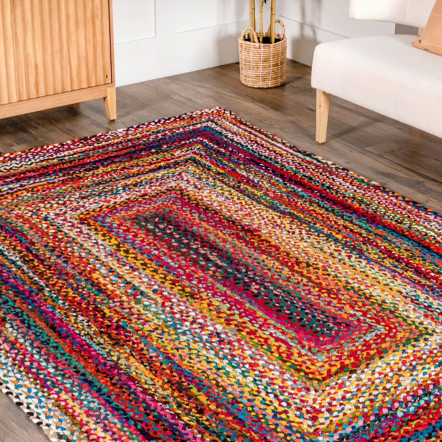 Nuloom Tammara Bohemian Handgeflochtener Flächenteppich
