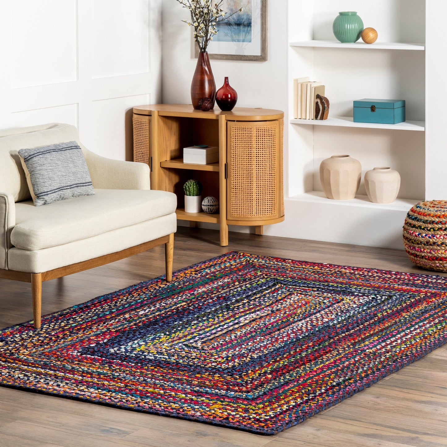 Nuloom Tammara Bohemian Handgeflochtener Flächenteppich