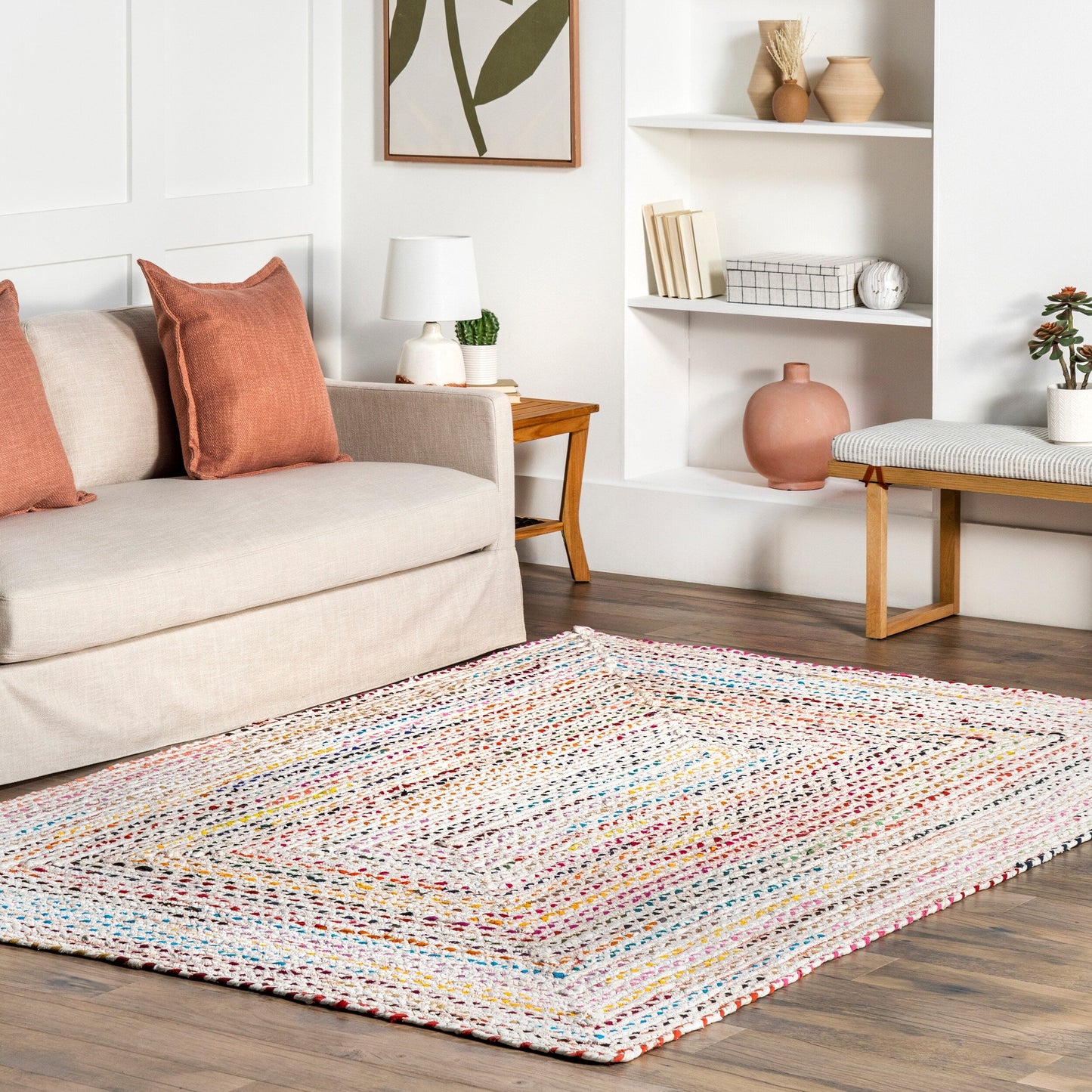 Nuloom Tammara Bohemian Handgeflochtener Flächenteppich