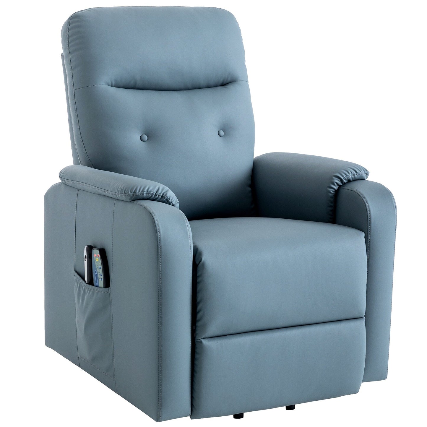 Roomfitters Massage Recliner Chair Electric Power Lift Chairs with Side Pocket, Adjustable Massage and Heating Function