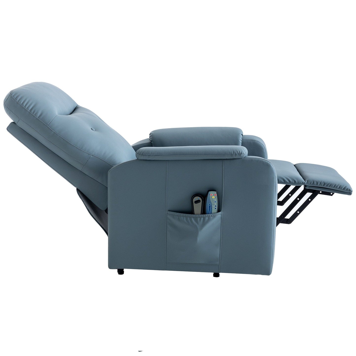 Roomfitters Massage Recliner Chair Electric Power Lift Chairs with Side Pocket, Adjustable Massage and Heating Function