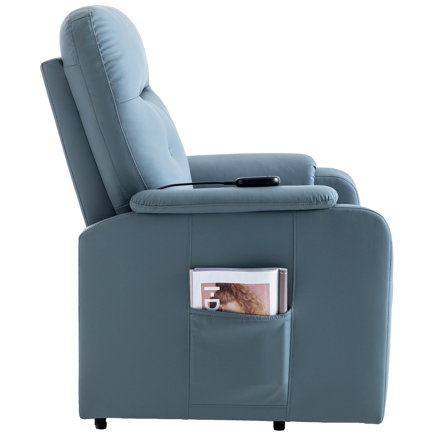 Roomfitters Massage Recliner Chair Electric Power Lift Chairs with Side Pocket, Adjustable Massage and Heating Function