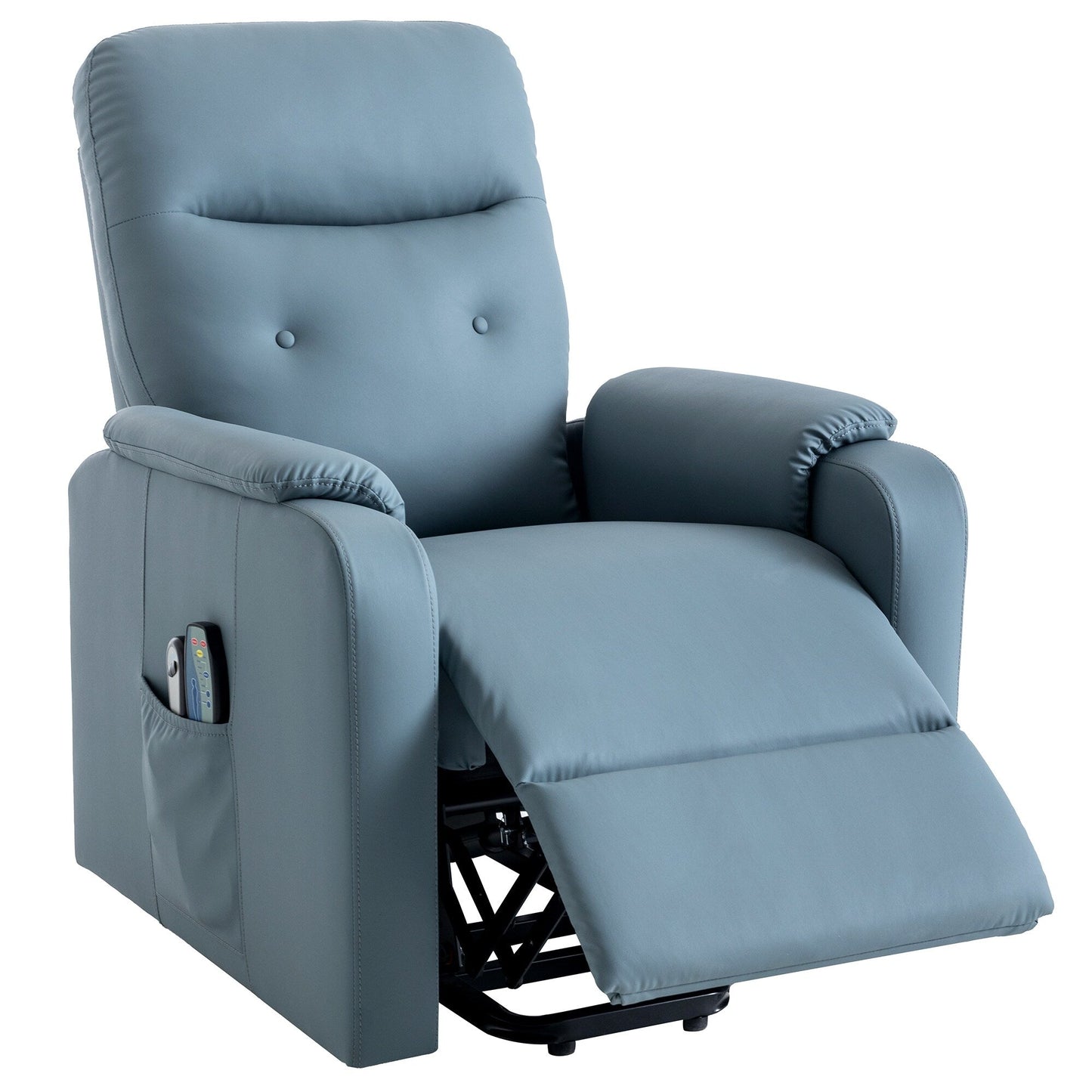 Roomfitters Massage Recliner Chair Electric Power Lift Chairs with Side Pocket, Adjustable Massage and Heating Function
