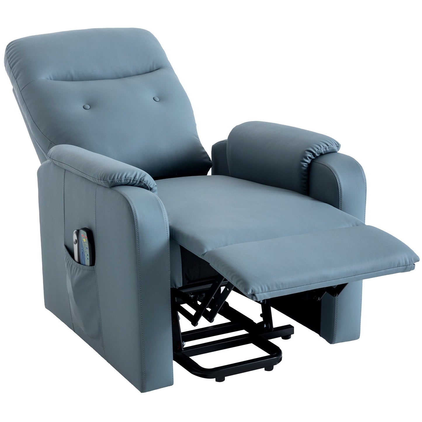 Roomfitters Massage Recliner Chair Electric Power Lift Chairs with Side Pocket, Adjustable Massage and Heating Function