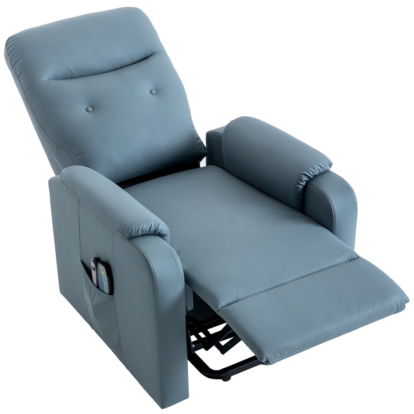 Roomfitters Massage Recliner Chair Electric Power Lift Chairs with Side Pocket, Adjustable Massage and Heating Function