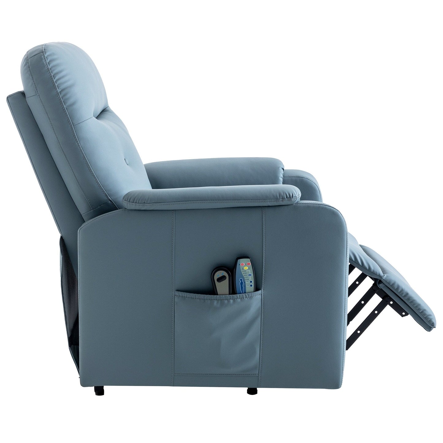 Roomfitters Massage Recliner Chair Electric Power Lift Chairs with Side Pocket, Adjustable Massage and Heating Function