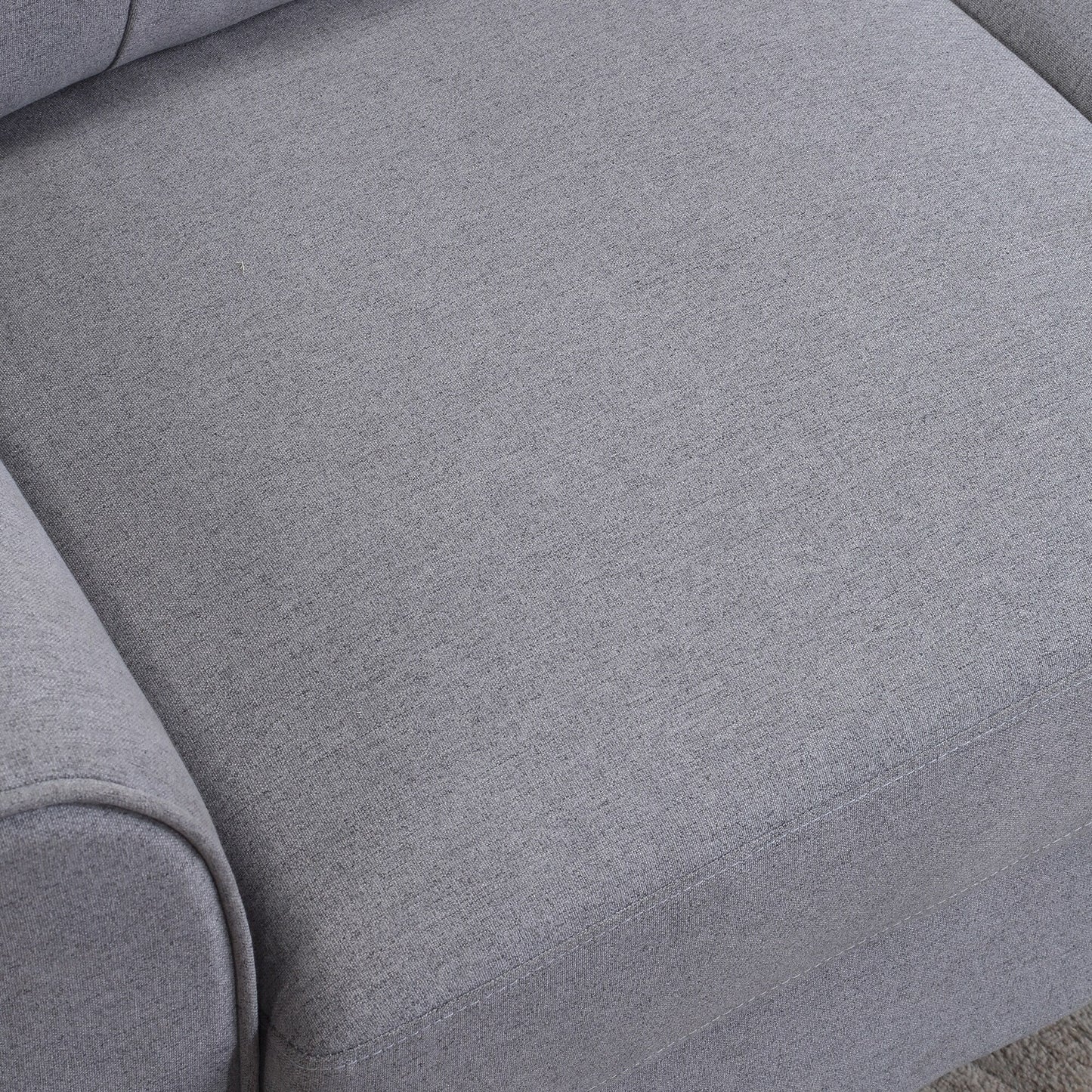 Roomfitters Modern Linen Upholstered Loveseat, Compact 2-Seat Couch for Living Room or Office Elegance