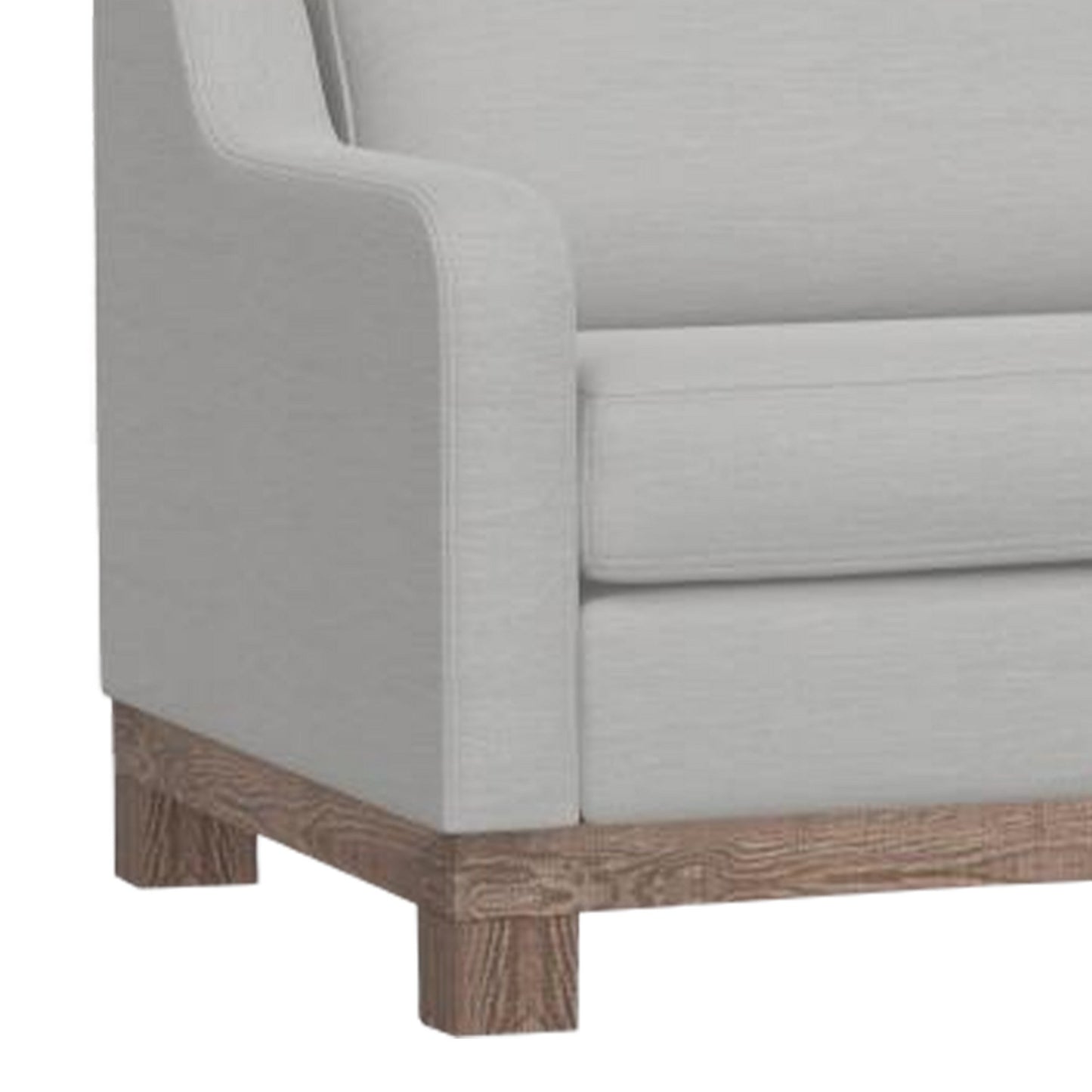 Sama Sofa, 2 Accent Pillows, Eccru Beige Polyester 91 Inch Bench Style