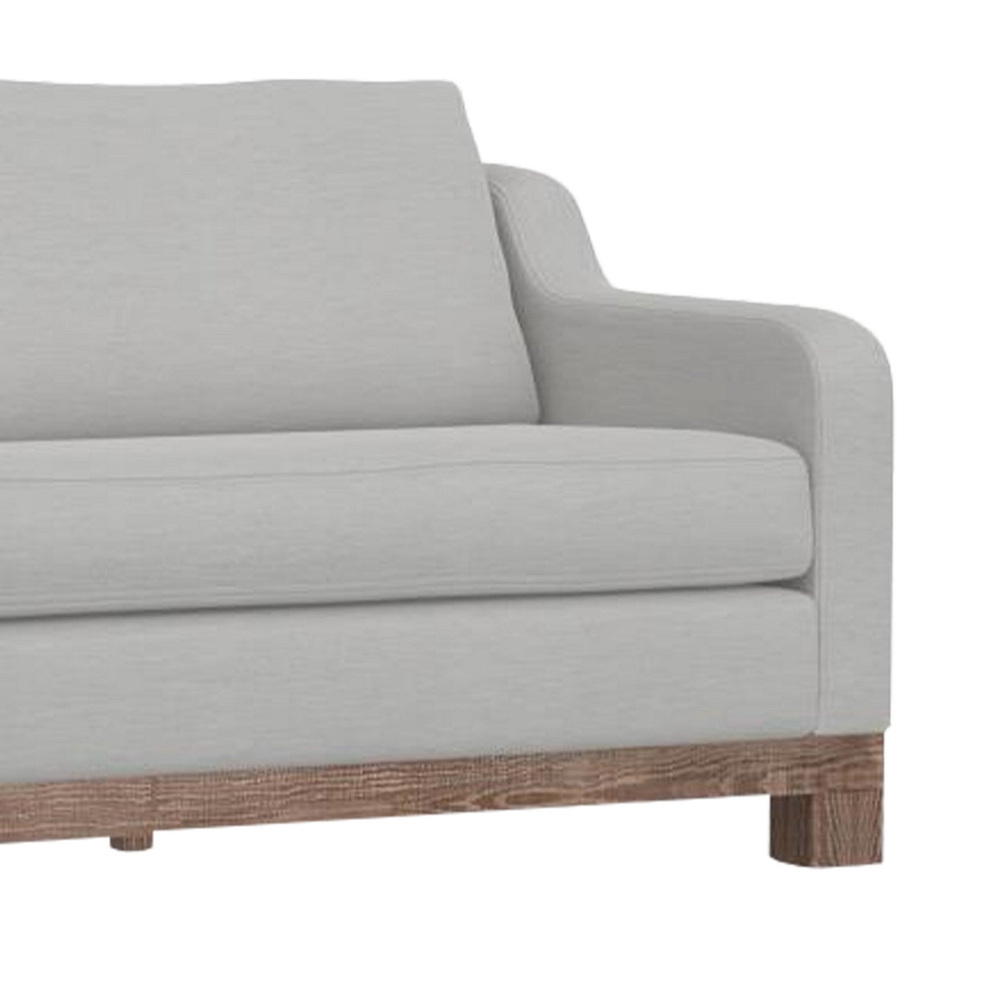 Sama Sofa, 2 Accent Pillows, Eccru Beige Polyester 91 Inch Bench Style