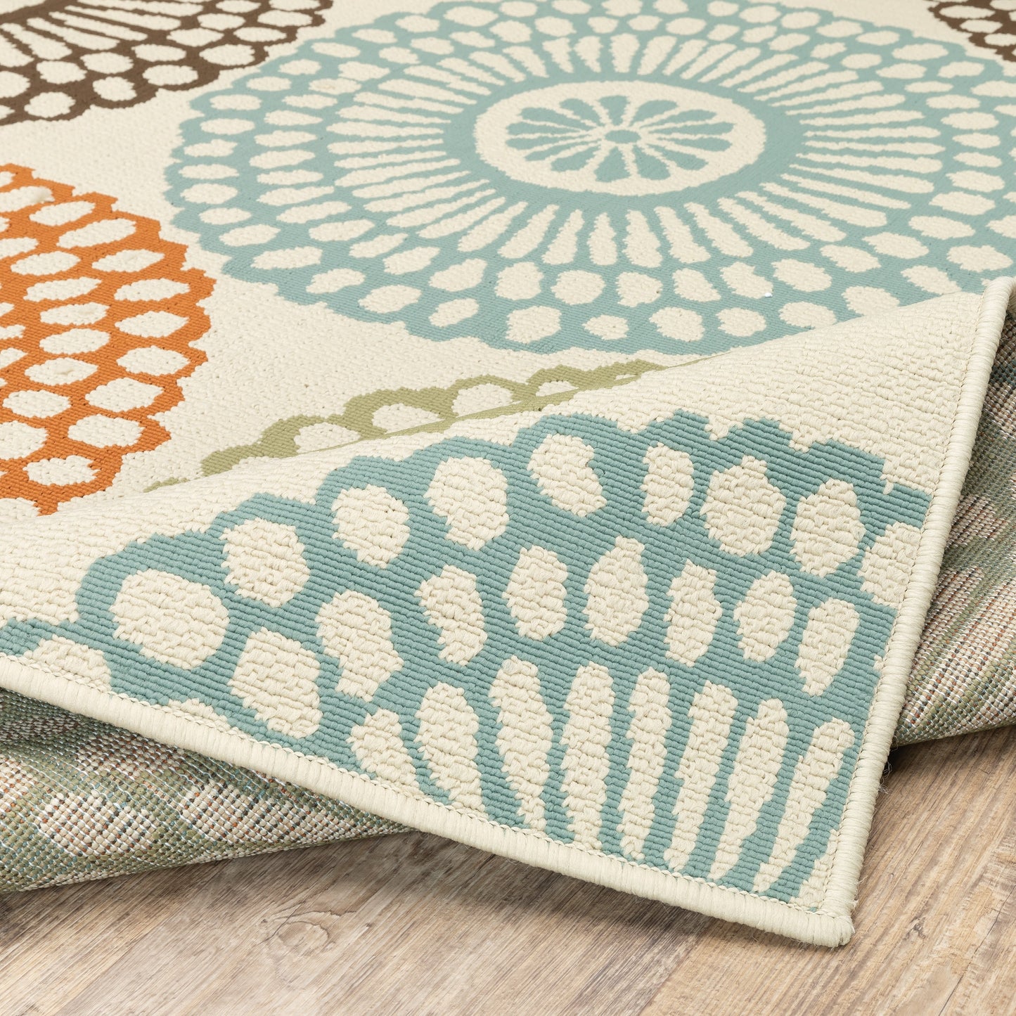 Vista Home Malta Medallions Mehrfarbiger Indoor-Outdoor-Teppich