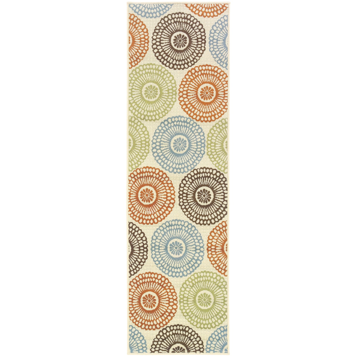 Vista Home Malta Medallions Mehrfarbiger Indoor-Outdoor-Teppich
