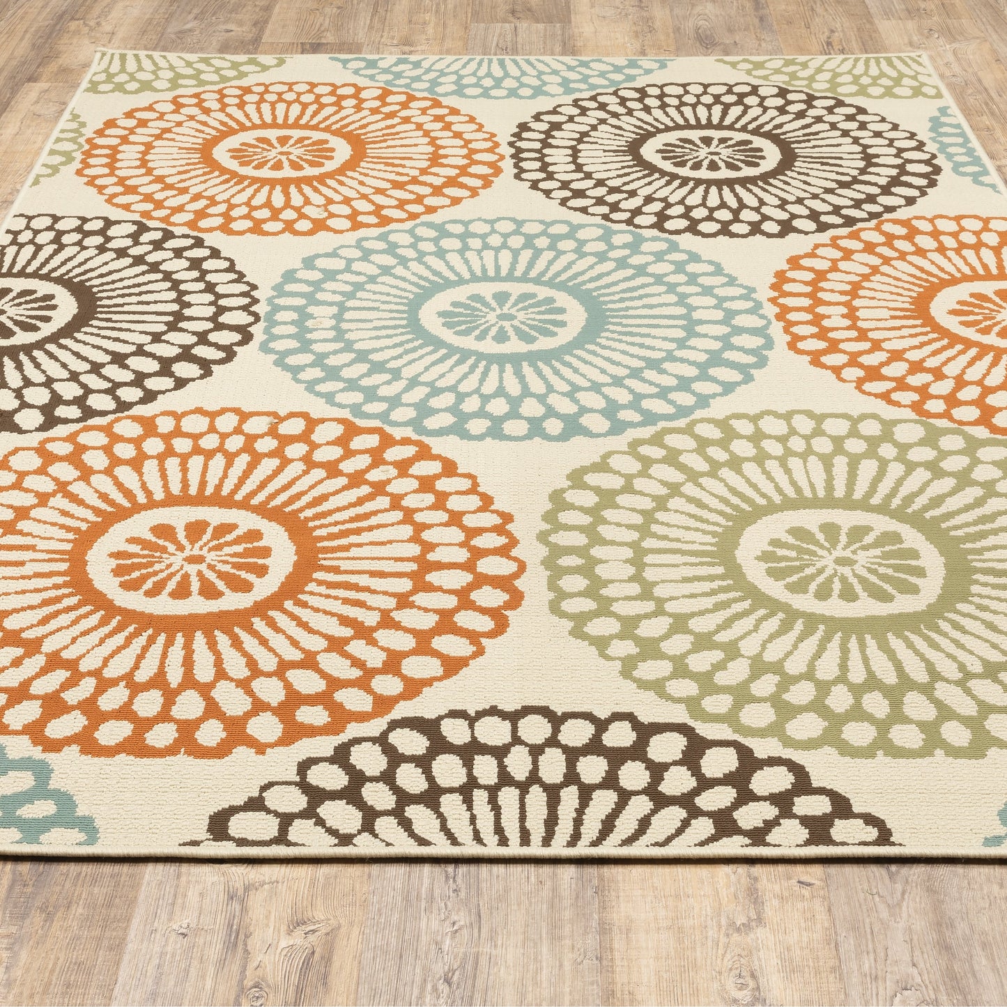 Vista Home Malta Medallions Mehrfarbiger Indoor-Outdoor-Teppich